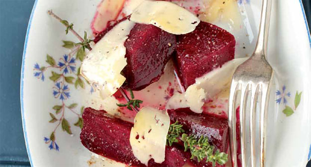 Marinierte Randen mit Schafskäse