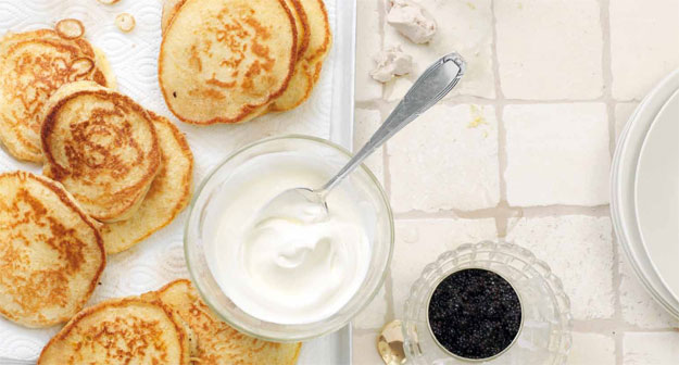 Blinis mit Frutiger Kaviar