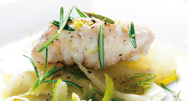 Seeteufel im Fenchel confiert