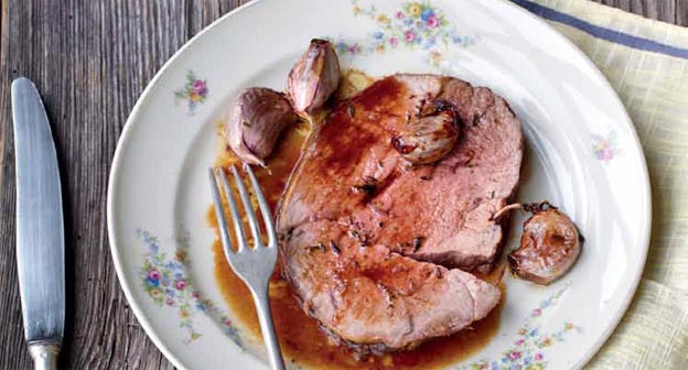 Rezept Gigot mit geröstetem Knoblauch | marmite