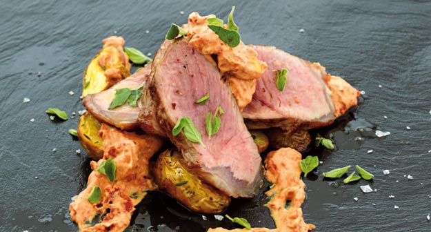 Rindstagliata mit Ofenkartoffeln