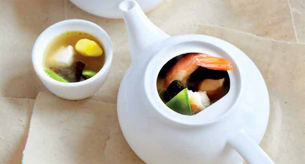 Suppe aus der Teekanne