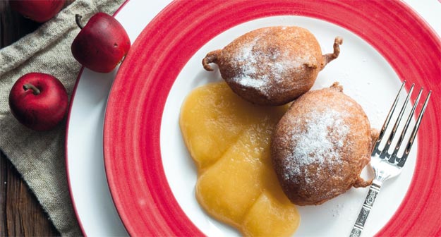 Eigerquark-Krapfen mit Apfelmus (3970 m)