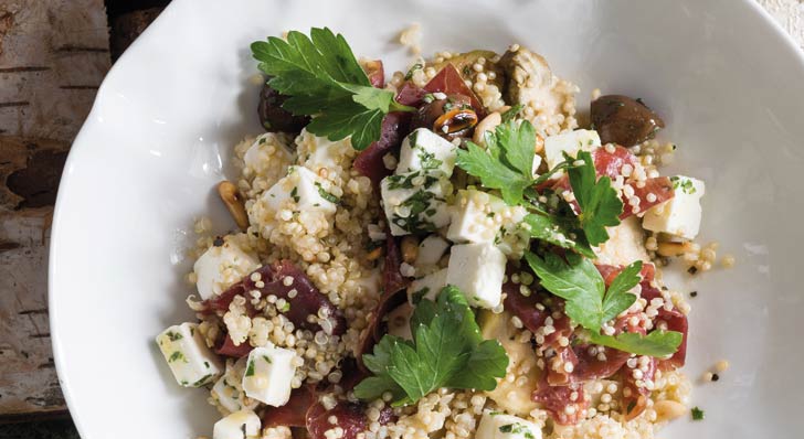 Quinoa – Salat mit Hirschtrockenfleisch