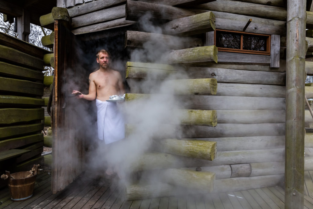 Auf der Sauna(koch)insel