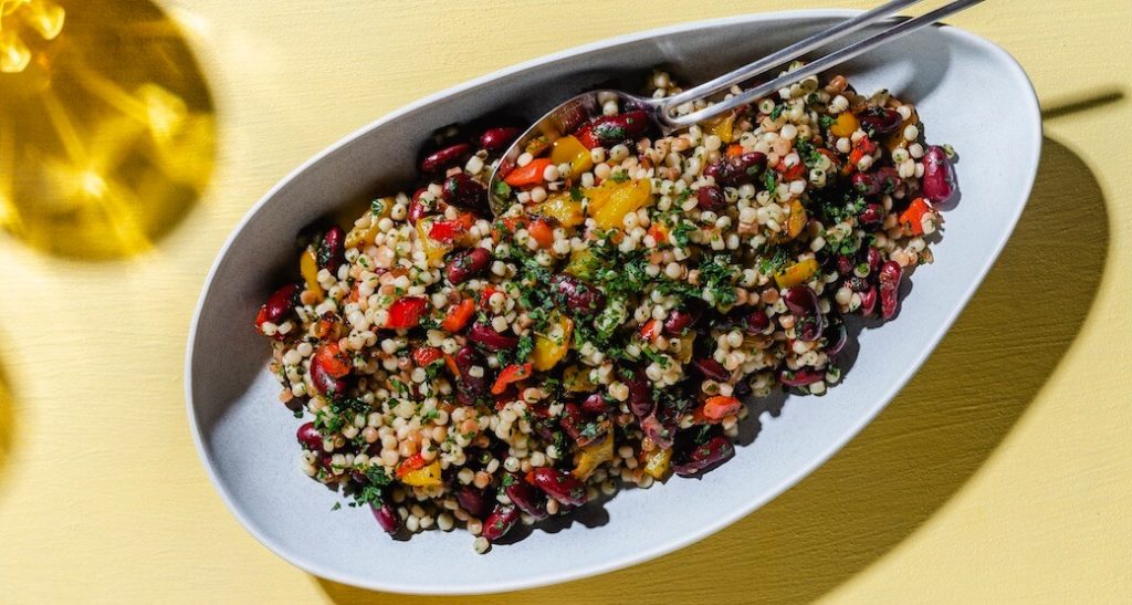 Insalata Fregola Sarda mit Kidneybohnen