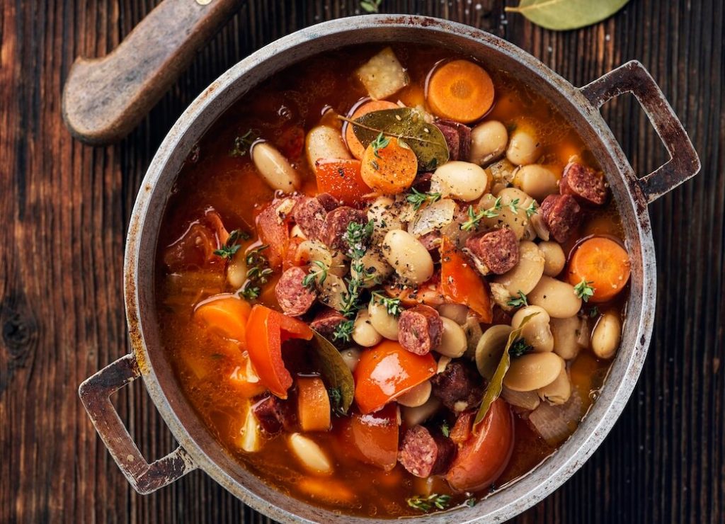 Bohnen-Cassoulet mit Landjäger