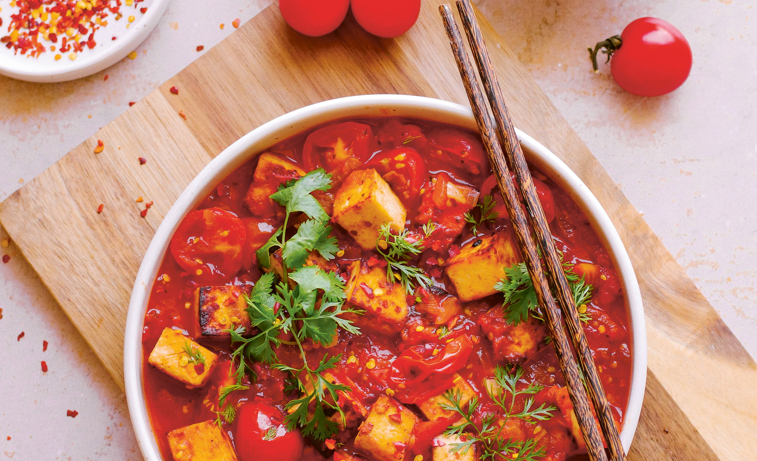 Vietnamesisches Tomatencurry mit Tofu